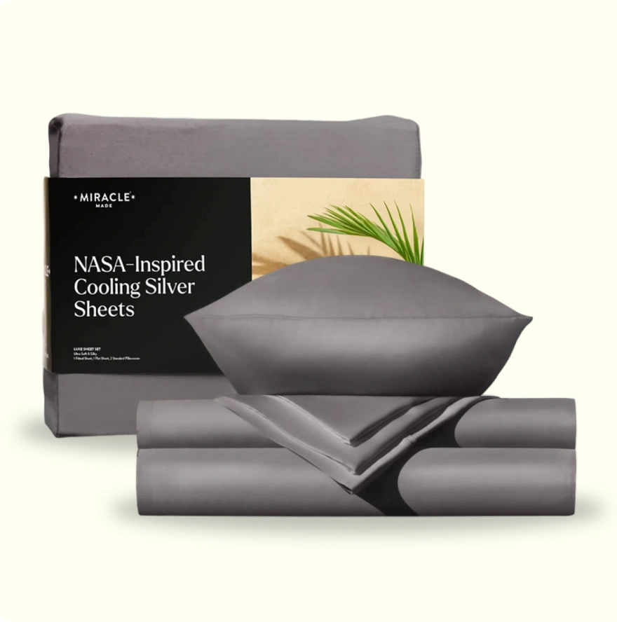 Miracle Made NASA-inspired cooling silver sheets